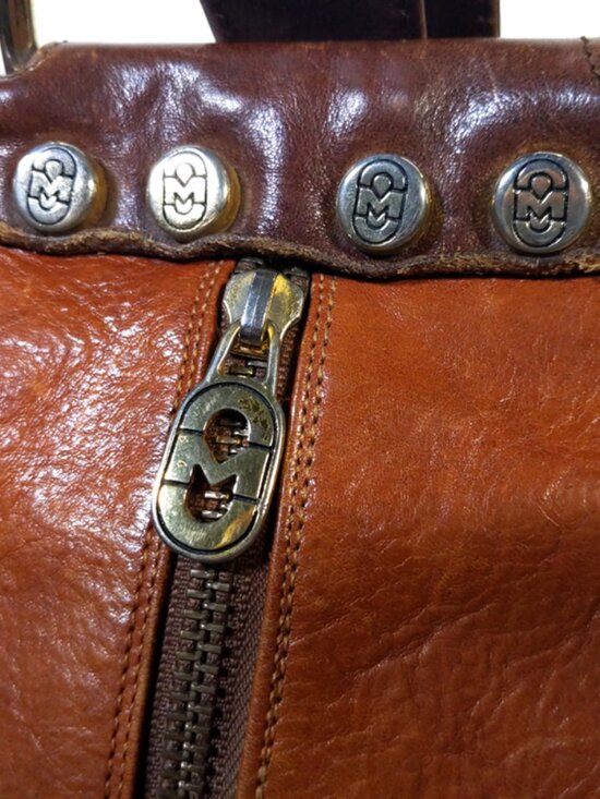 VTG Marino Orlandi Made in Italy Caramel Leather Backpack main image 8